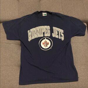 Winnipeg Jets Waves Graphic Short Sleeve T-Shirt Men’s Size Medium NHL Hockey